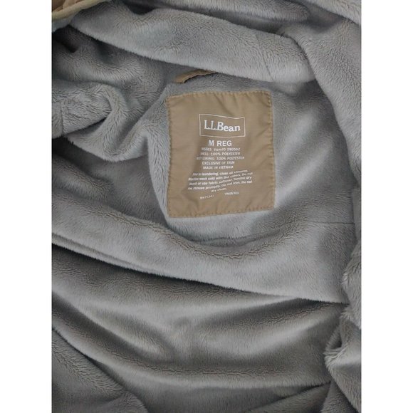 L.L. Bean Faux Fur Lined Hooded Vest tan Women Size medium - Picture 6 of 7